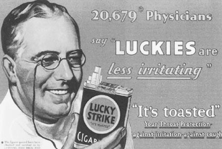 Lucky Strike Cigarette - Physician It's Toasted - 1930's - Advertising  Poster