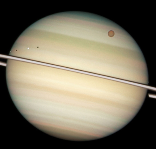 Saturn Vs Titania: Planetary Showdown